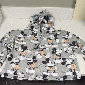 Disney Gray and Tan Mickey Mouse Kids Hoodie